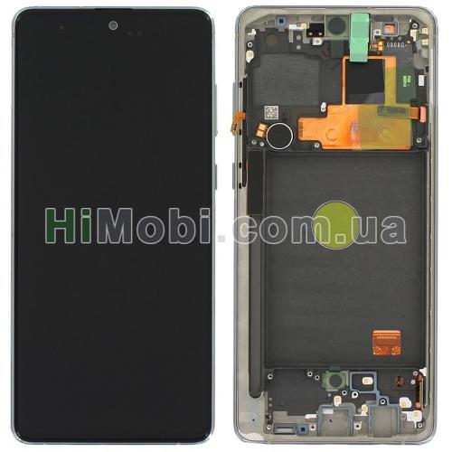 Дисплей Samsung N770 Galaxy Note 10 Lite Silver сервісний + рамка