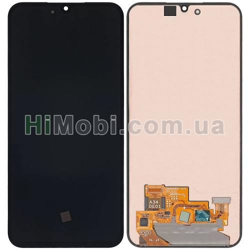 Дисплей Samsung A346 Galaxy A34 чорний OLED (Small LCD)