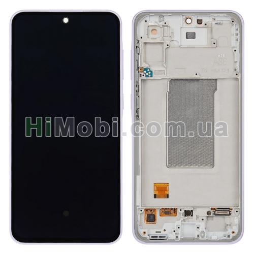Дисплей Samsung A366 Galaxy A36 5G Awesome Lavander сервісний + рамка