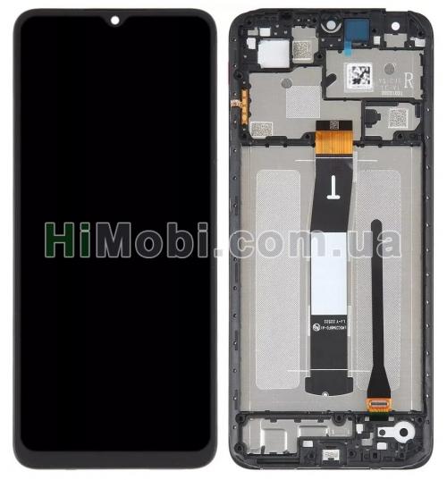 Дисплей (LCD) Xiaomi Redmi 12C/ 11A/ Poco C55 чорний оригінал PRC + рамка