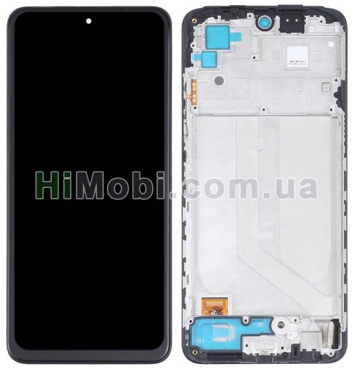 Дисплей Xiaomi Redmi Note 10/ Redmi Note 10S/ Poco M5S чорний + рамка