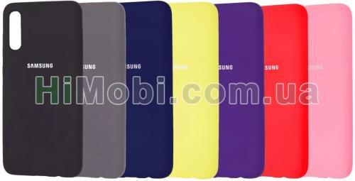 Накладка Silicone Case Original Samsung A70 2019 білий