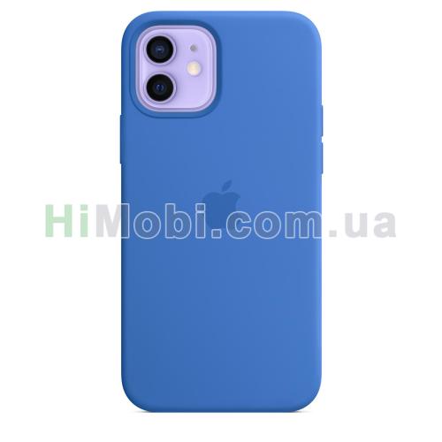 Накладка Silicone Case Full MagSefe iPhone 12 / 12 Pro Cupru blue