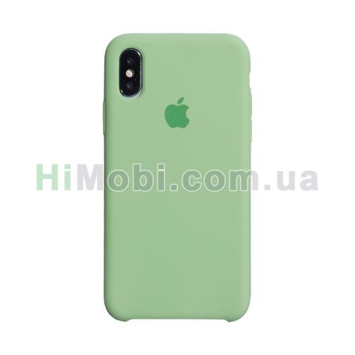 Накладка Silicone Case iPhone XS Max (17) Turquoise
