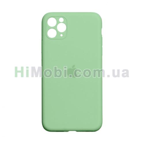 Накладка Silicone Case Full iPhone 11 Pro Max (01) Mint