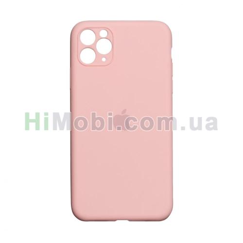 Накладка Silicone Case Full iPhone 11 Pro Max (12) Pink