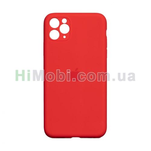 Накладка Silicone Case Full iPhone 11 Pro Max (14) Red