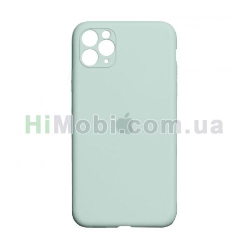Накладка Silicone Case Full iPhone 11 Pro Max (17) Turquoise