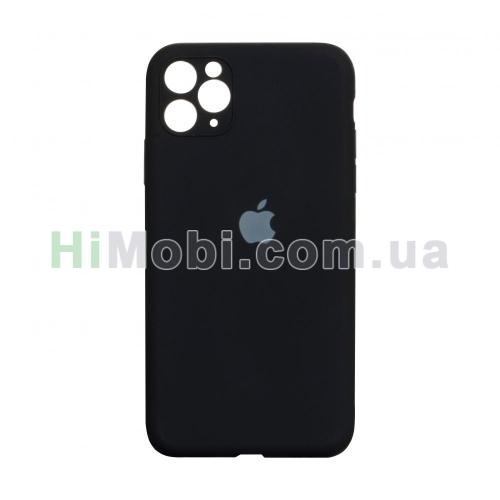 Накладка Silicone Case Full iPhone 11 Pro Max (18) Black