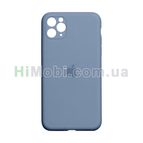 Накладка Silicone Case Full iPhone 11 Pro Max (28) Lavender gray