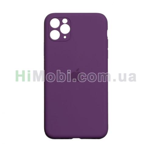 Накладка Silicone Case Full iPhone 11 Pro Max (43) Grape