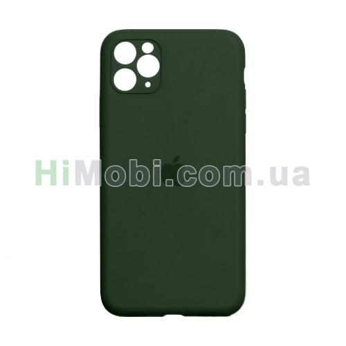 Накладка Silicone Case Full iPhone 11 Pro Max (45) Army green