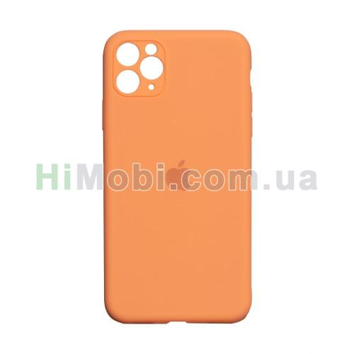 Накладка Silicone Case Full iPhone 11 Pro Max (49) Papaya