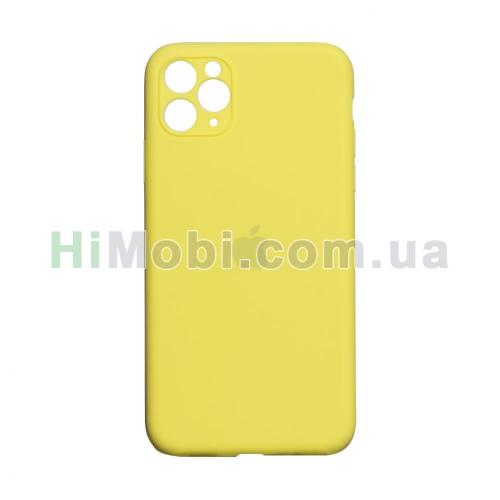 Накладка Silicone Case Full iPhone 11 Pro Max (50) Canary yellow