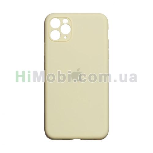 Накладка Silicone Case Full iPhone 11 Pro Max (51) Mellow yellow