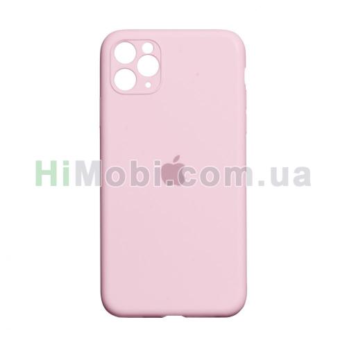 Накладка Silicone Case Full iPhone 11 Pro Max (06) Light pink
