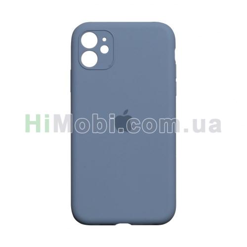 Накладка Silicone Case Full iPhone 11 (28) Lavender gray