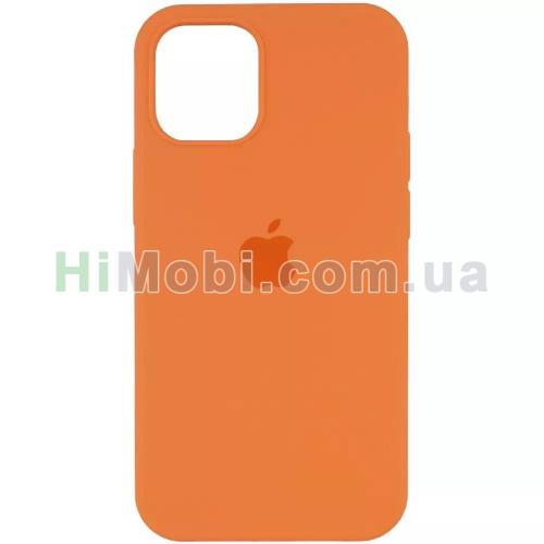 Накладка Silicone Case Full iPhone 12 Pro Max (49) Papaya