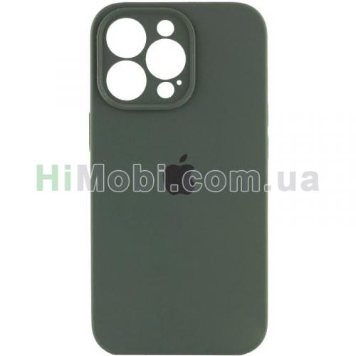 Накладка Silicone Case Full Square iPhone 12 Pro (54) Atrovirens