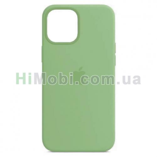 Накладка MagSafe Silicone Case Full iPhone 12 Pro Max Pistachio оригінал