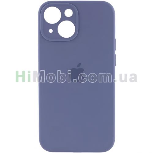 Накладка Silicone Case Full Square iPhone 13 (28) Lavender gray