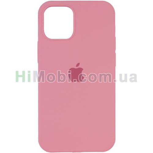Накладка Silicone Case Full iPhone 12 Pro Max (06) Light pink