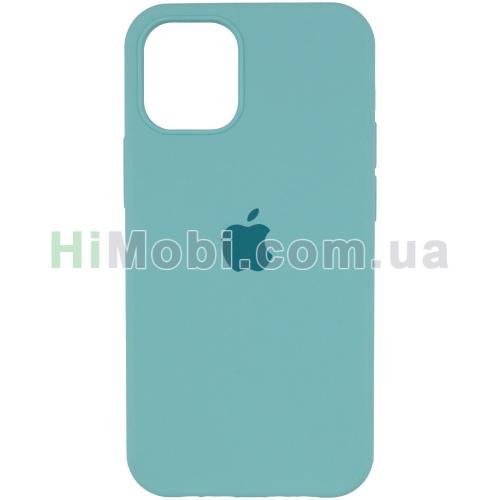 Накладка Silicone Case Full iPhone 13 (59) Marine green