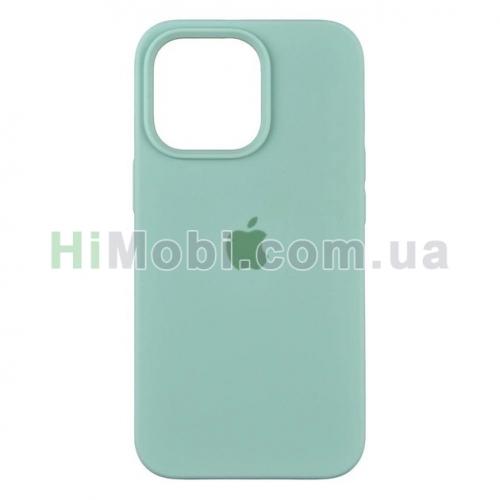 Накладка Silicone Case Full iPhone 14 Pro Max (17) Turquoise