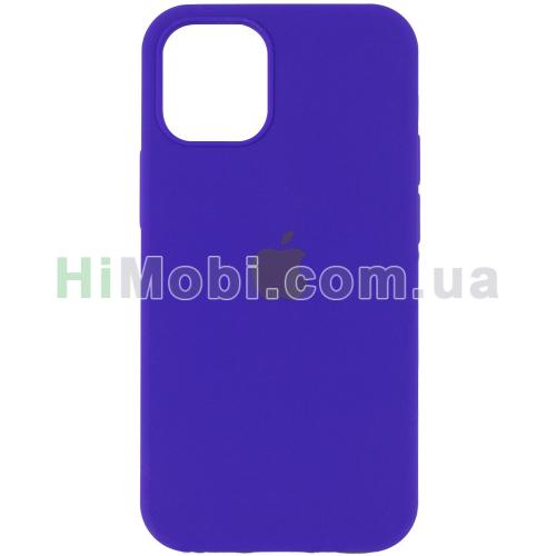 Накладка Silicone Case Full iPhone 13 (44) Shiny blue