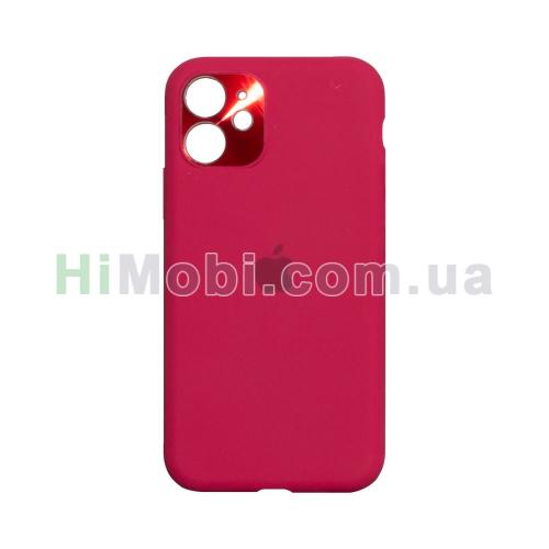 Накладка Silicone Camframe Full iPhone 11 (37) Rose red