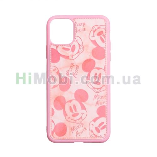 Накладка Mickey Color iPhone 11 рожевий