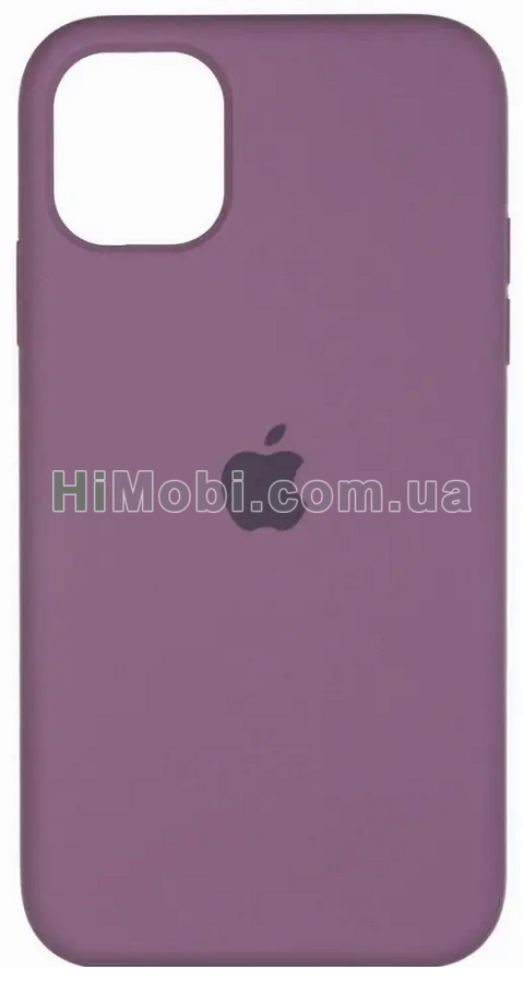 Накладка Silicone Case Full iPhone 12/ 12 Pro (68) Blackcurrant