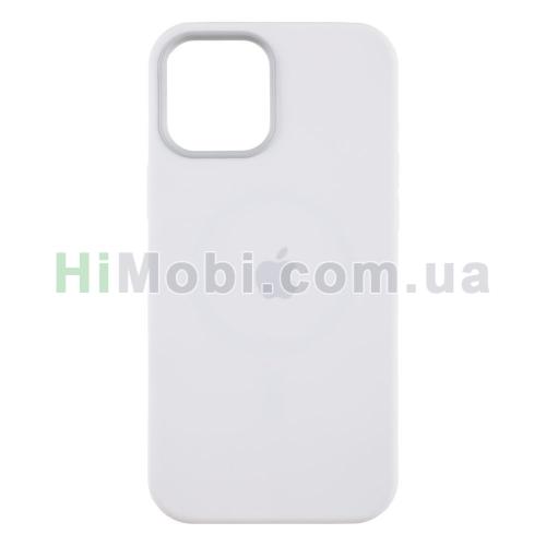 Накладка Silicone Case Full iPhone 12 Pro Max (09) White
