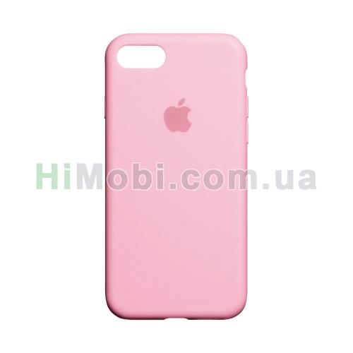 Накладка Silicone Case Full iPhone 7/ iPhone 8/ SE 2020 (06) Light pink