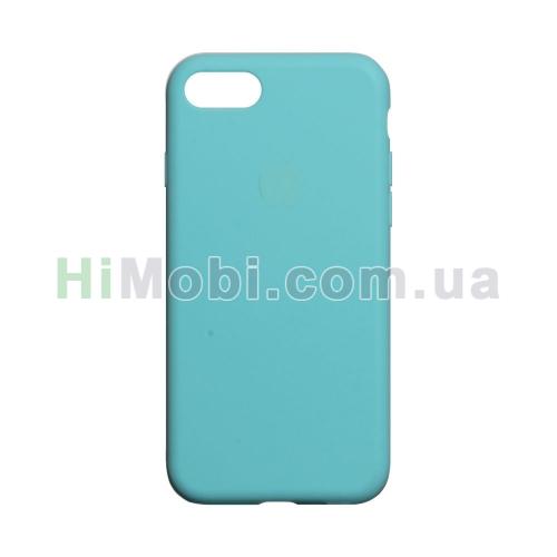 Накладка Silicone Case Full iPhone 7/ iPhone 8/ SE 2020 (17) Turquoise