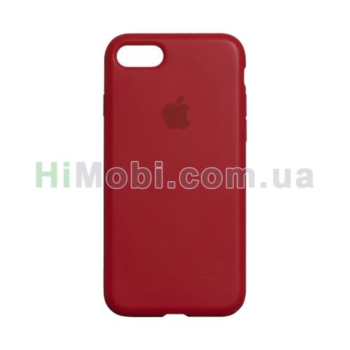 Накладка Silicone Case Full iPhone 7/ iPhone 8/ SE 2020 (31) China red