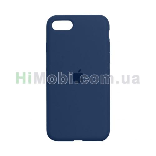Накладка Silicone Case Full iPhone 7/ iPhone 8/ SE 2020 (36) Blue cobalt