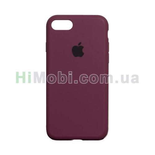 Накладка Silicone Case Full iPhone 7/ iPhone 8/ SE 2020 (42) Maroon