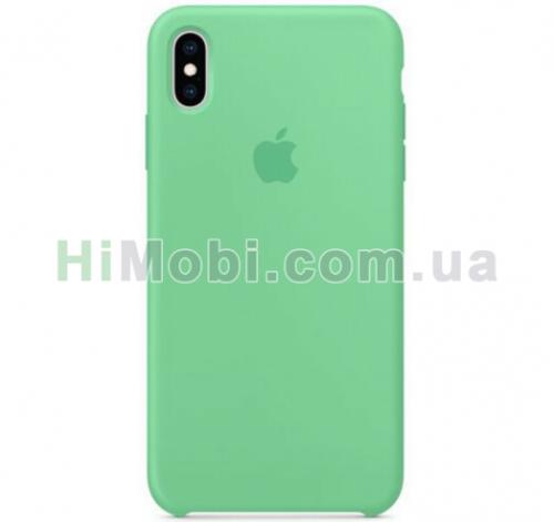 Накладка Silicone Case iPhone XS Max (47) Spearmint