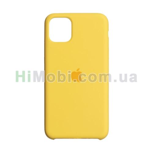 Накладка Silicone Case iPhone 11 Pro Max (04) Yellow