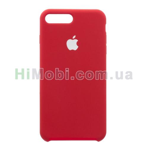 Накладка Silicone Case iPhone 7 Plus/ iPhone 8 Plus (37) Rose red