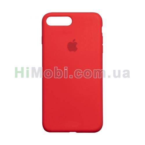 Накладка Silicone Case Full iPhone 7 Plus/ iPhone 8 Plus (14) Red