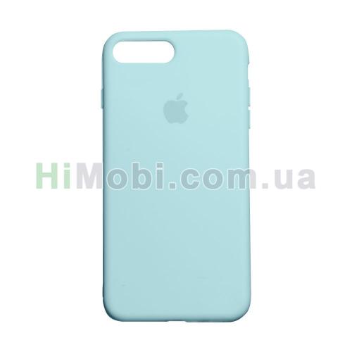 Накладка Silicone Case Full iPhone 7 Plus/ iPhone 8 Plus (64) Light cyan