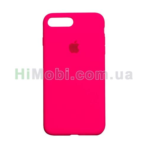 Накладка Silicone Case Full iPhone 7 Plus/ iPhone 8 Plus (38) Shiny pink