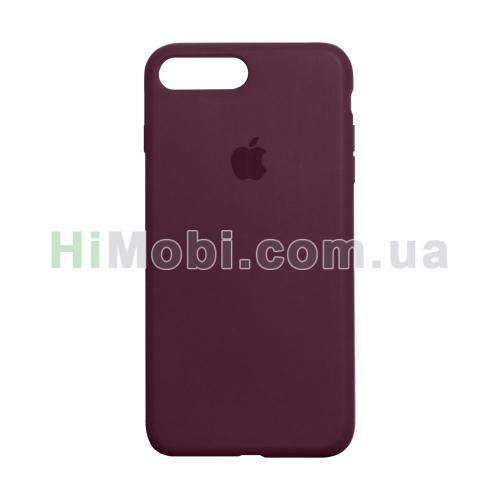 Накладка Silicone Case Full iPhone 7 Plus/ iPhone 8 Plus (42) Maroon