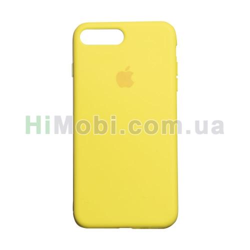 Накладка Silicone Case Full iPhone 7 Plus/ iPhone 8 Plus (50) Canary yellow