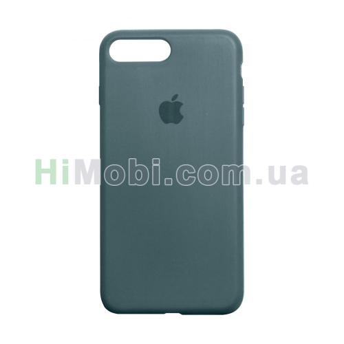 Накладка Silicone Case Full iPhone 7 Plus/ iPhone 8 Plus (55) Pine green