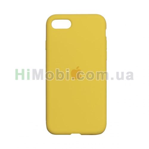 Накладка Silicone Case Full iPhone X / XS (50) Canary yellow