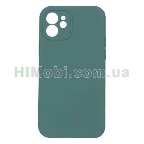 Накладка Silicone Case Full iPhone 11 Square (55) Pine green