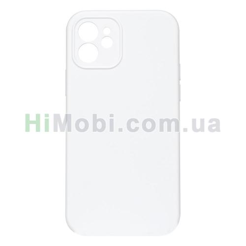 Накладка Silicone Case Full iPhone 11 Square (09) White